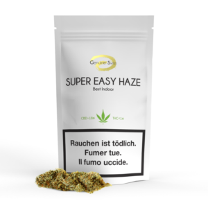 Super Easy Haze de Genuine Swiss CBD Shop à Bâle. Achetez du CBD avec Uweed et HanfPost online CBD Shop. Vos produits de cannabis préférés de Genuine Swiss et Swiss-Botanics sont expédiés gratuitement.